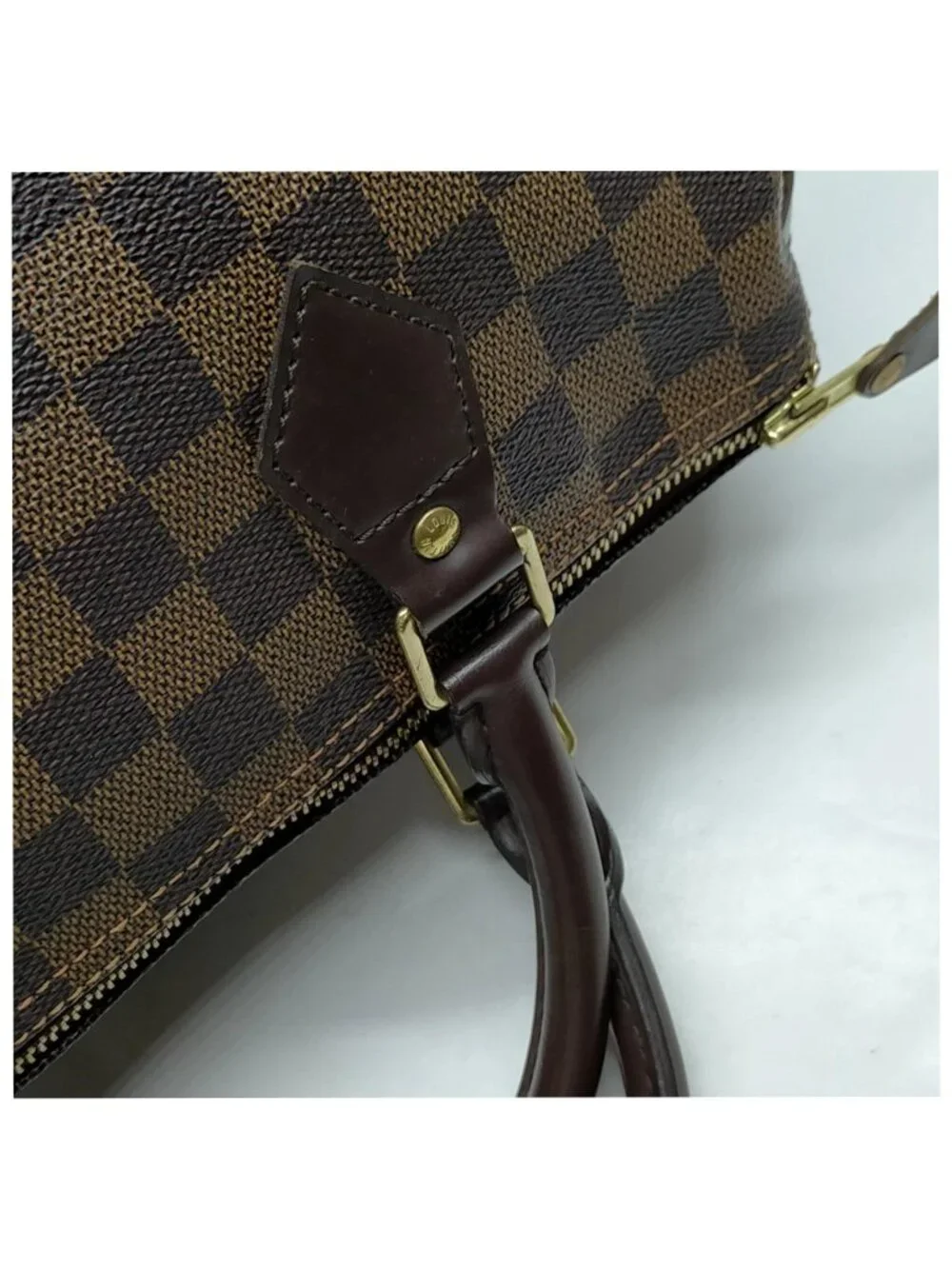 Authentic Louis Vuitton Speedy 35 Damier Ebene Handbag